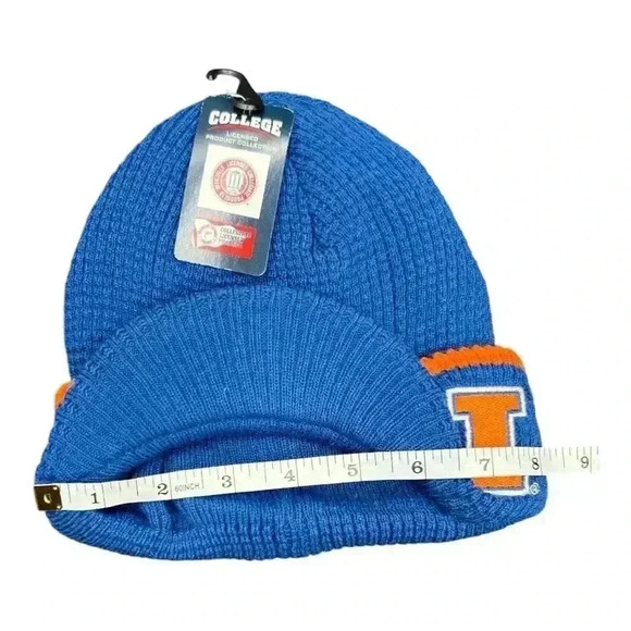 Univ of Illinois Blue and Orange beanie hat. NWT - Picture 3 of 8